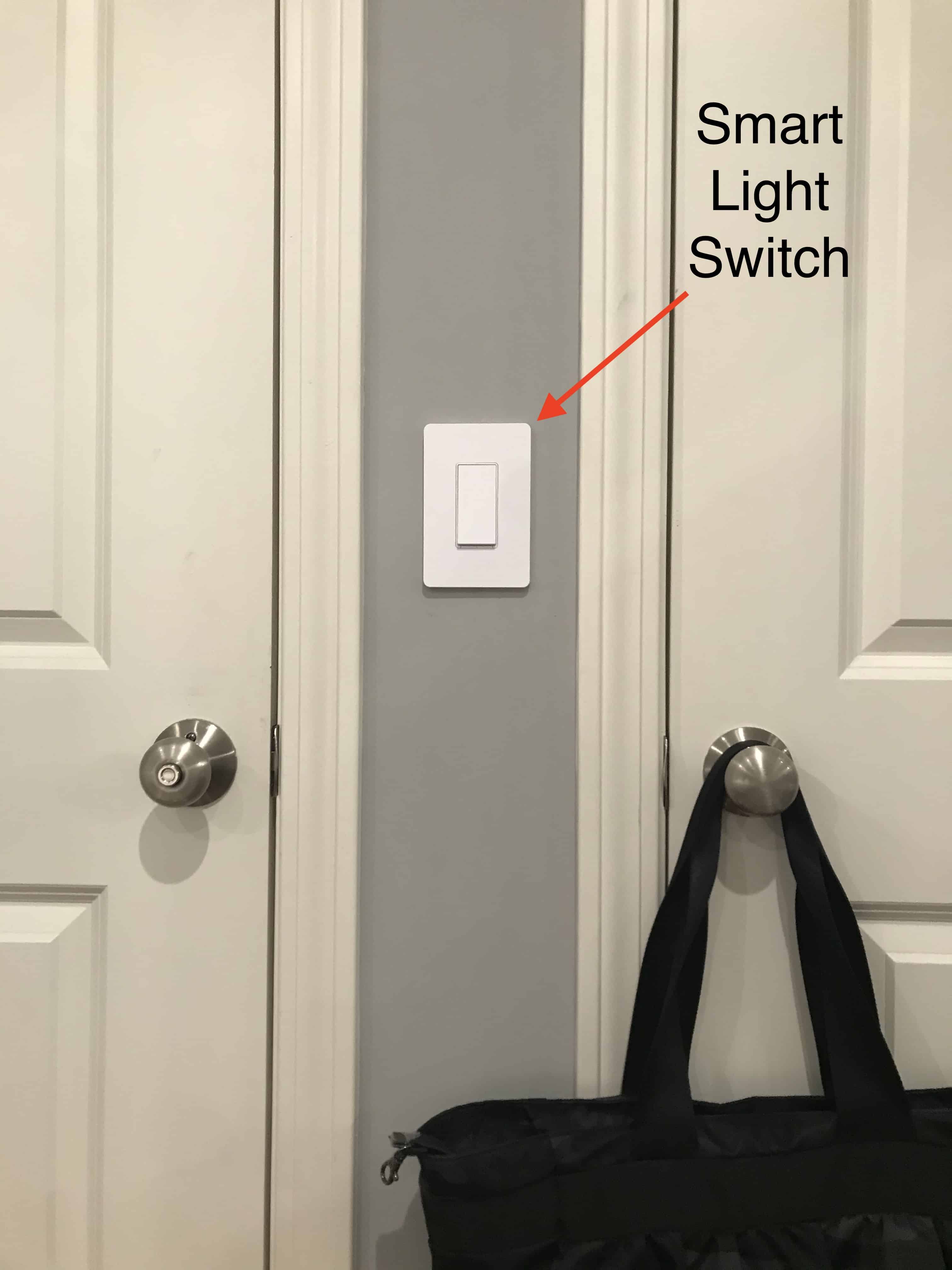 smart light switch turn on bedroom light
