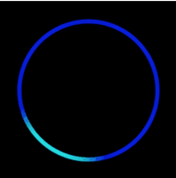 blue echo dot light