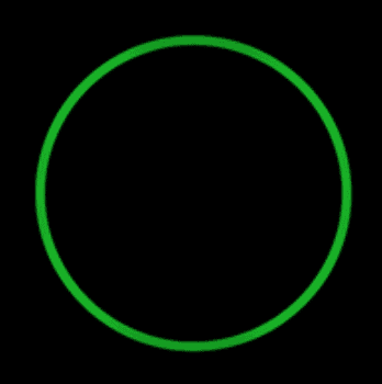 green echo dot light