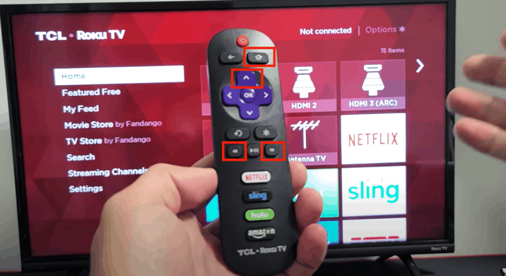 fix Roku black screen by resetting TV