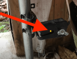 Yellow Light on Garage Door Sensor