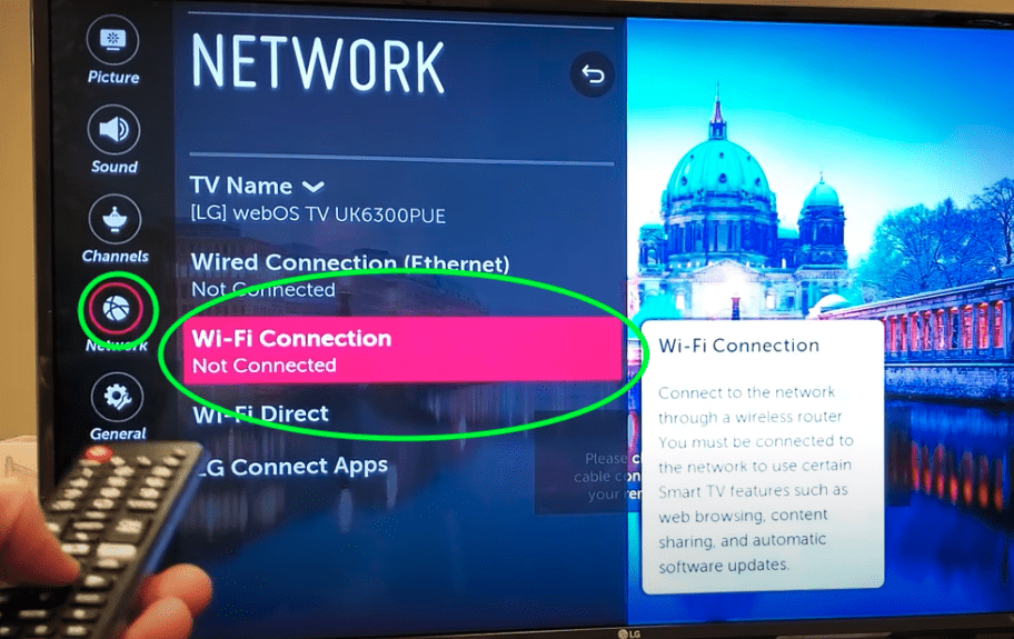 LG WiFi connection