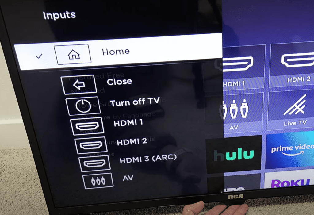 change input on Roku TV without remote