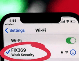 WiFi Says Weak Security