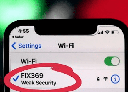 WiFi Says Weak Security