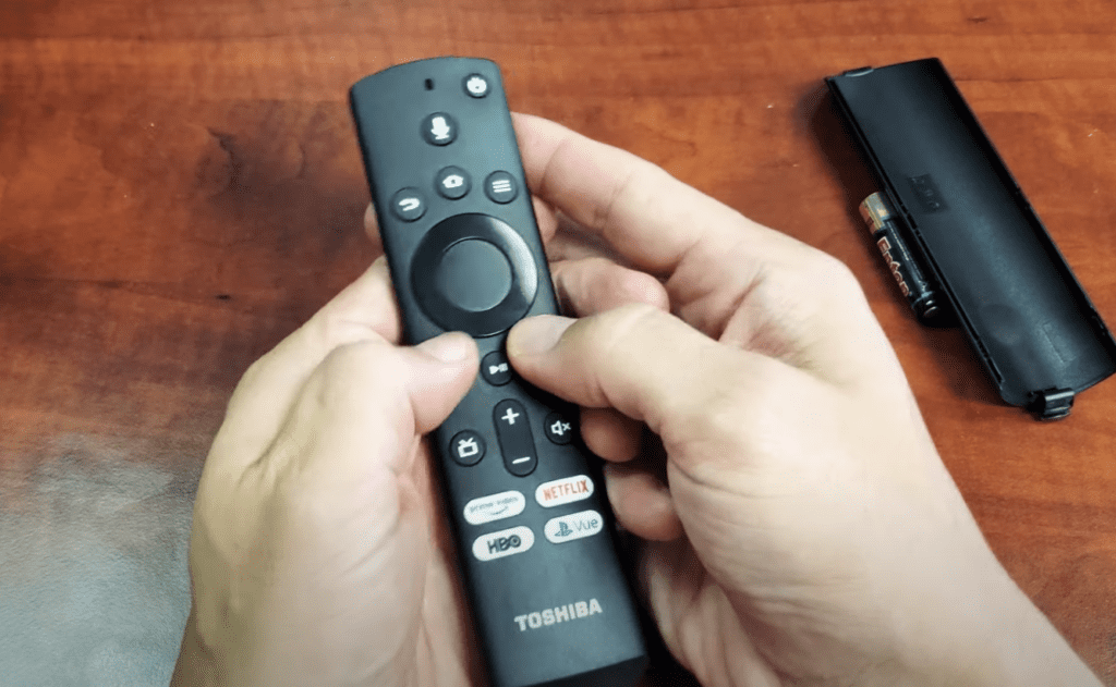 mash buttons on Toshiba Fire TV remote