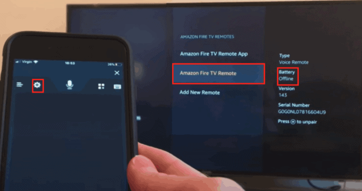 Unpair and then repair the Firestick remote