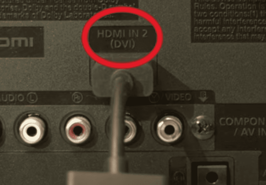 Check HDMI connection
