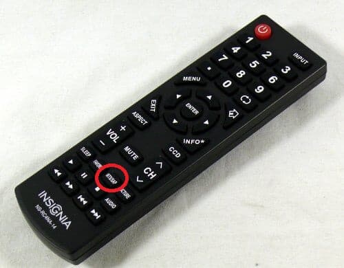 Insignia TV Remote SAP Button