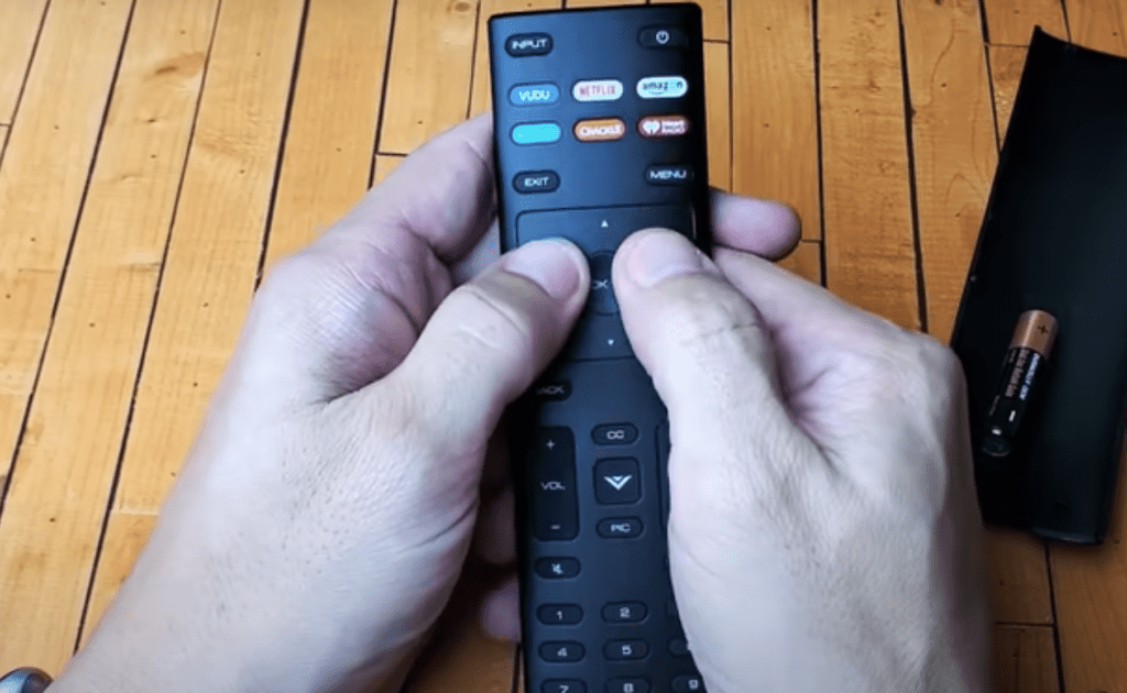 mash buttons on Vizio TV remote
