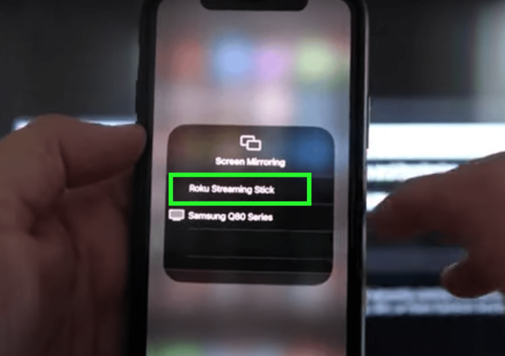 cast to roku tv from iphone using screen mirroring