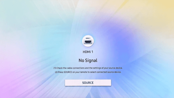 HDMI No Signal Samsung TV