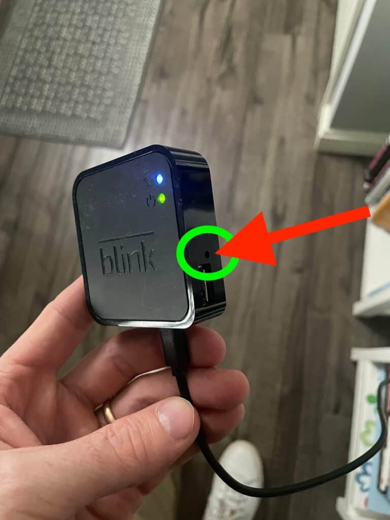 blink sync module reset button location