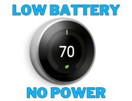 Nest Thermostat Low Battery Title