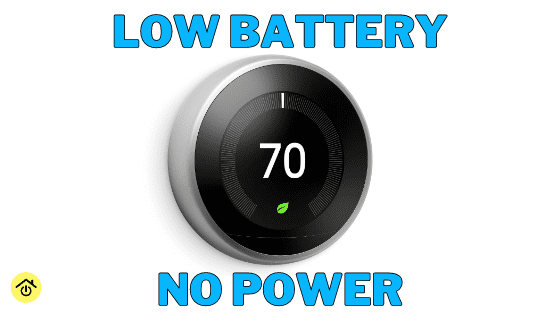 Nest Thermostat Low Battery Title