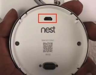 nest thermostat charger port