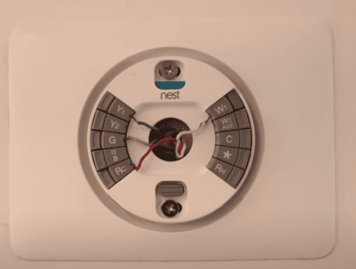 nest thermostat wall plate wiring no c wire