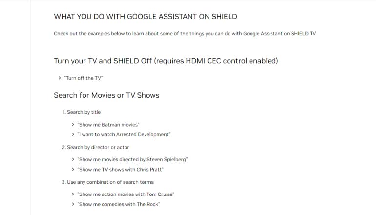 Google Assistant on Nvidia Shield