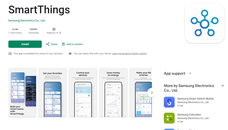 The SmartThings App