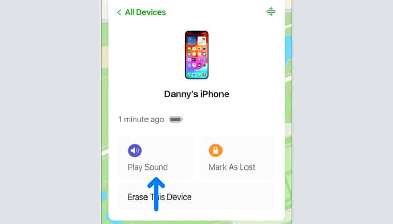 Triggering a Sound Through the Find My App