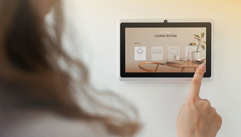 A Mounted Home Assistant Tablet