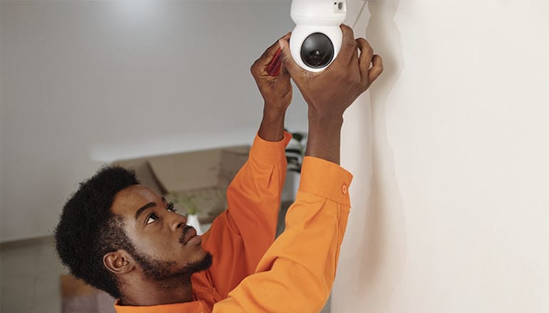 Installing a Light Bulb Security Camera